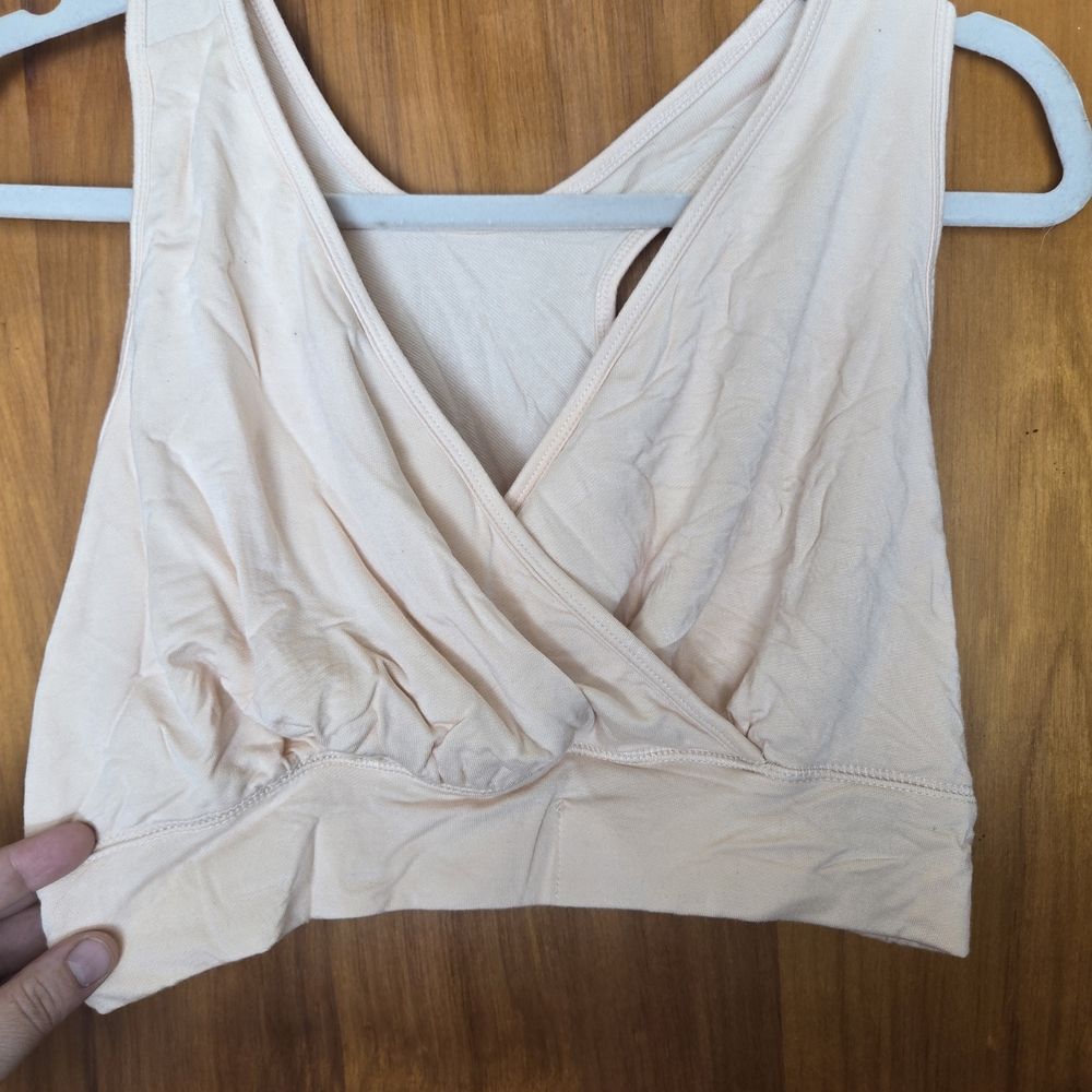French Terry Racerback Nursing & Sleep Bra Kindred Bravely Soft Pink Maternity